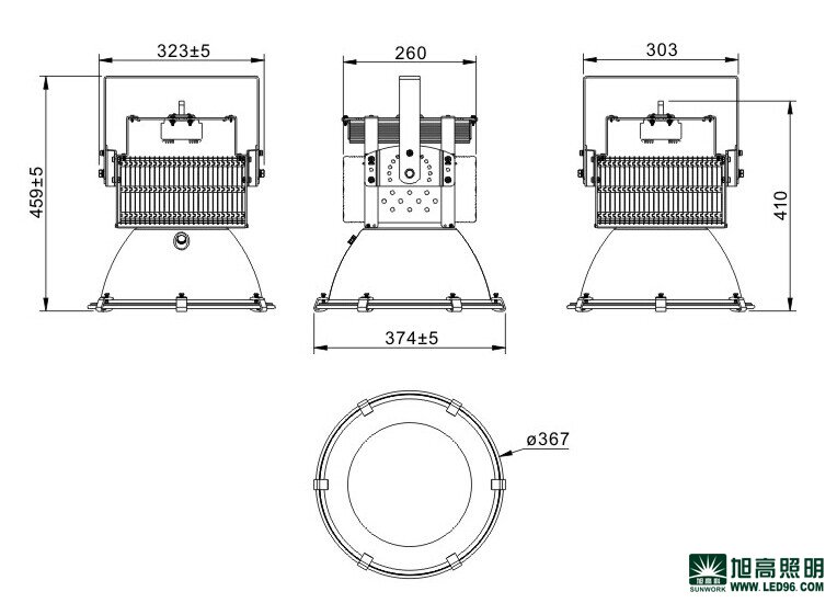 高檔高端SWK205-100w高效LED工礦燈，LED工廠燈廠家直銷，LED節(jié)能燈體育場(chǎng)館